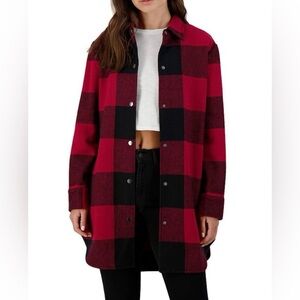 BB Dakota by Steve Madden Eldridge Plaid Shacket. Never worn! SIZE XS